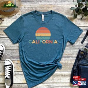 California Retro Sunset Shirt Vintage Unisex T-Shirt Classic