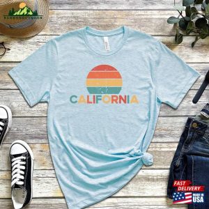 California Retro Sunset Shirt Vintage Unisex T Shirt Classic 3