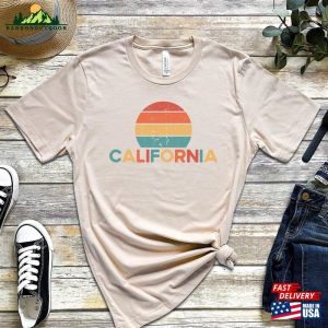 California Retro Sunset Shirt Vintage Unisex T Shirt Classic 4