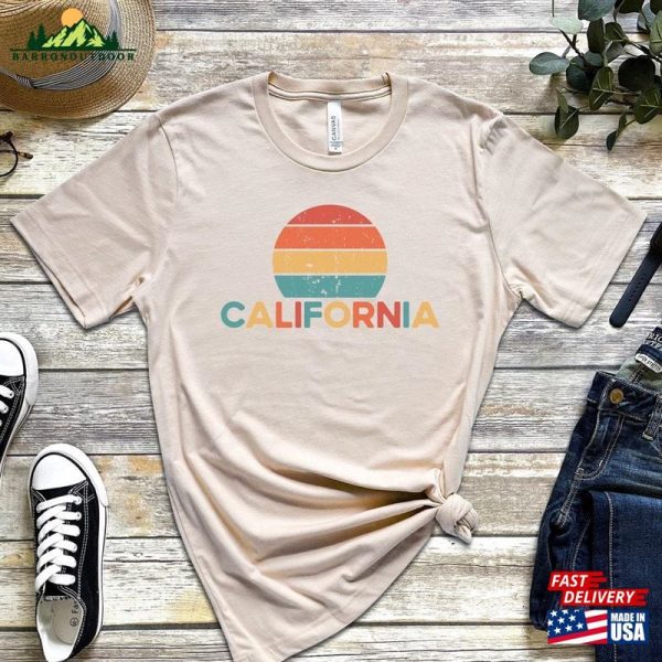 California Retro Sunset Shirt Vintage Unisex T-Shirt Classic