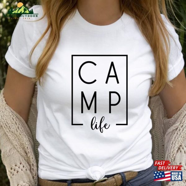 Camp Life Shirt Cute Hiking Tee Summer Vacation T-Shirts T-Shirt Classic