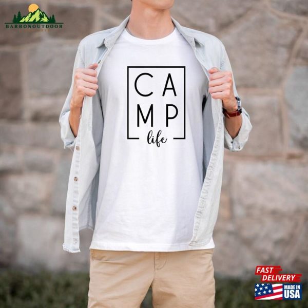 Camp Life Shirt Cute Hiking Tee Summer Vacation T-Shirts T-Shirt Classic