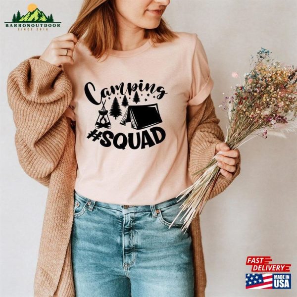 Camp Squad Shirt Custom Camping T-Shirt Shirts Hoodie