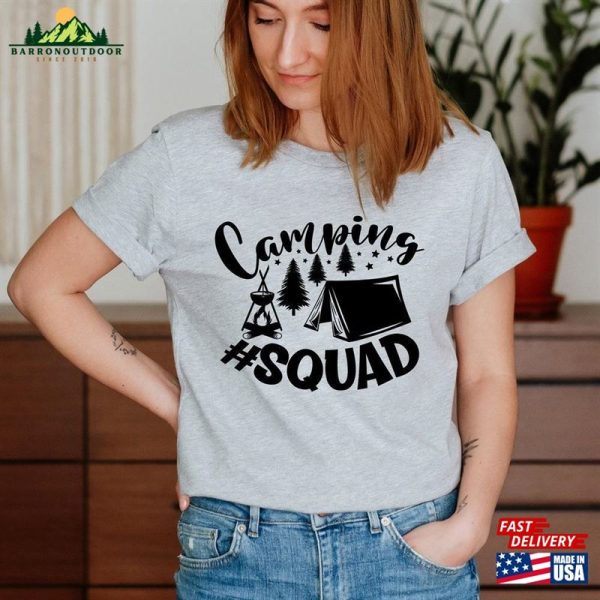 Camp Squad Shirt Custom Camping T-Shirt Shirts Hoodie