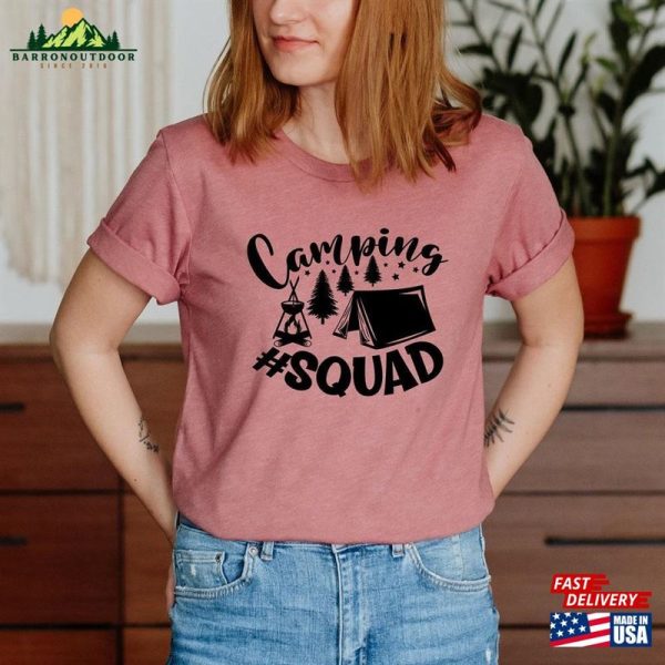 Camp Squad Shirt Custom Camping T-Shirt Shirts Hoodie