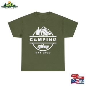 Camping 2023 Unisex Heavy Cotton Tee In Multiple Colors T Shirt Classic 4