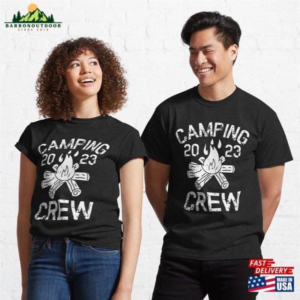 Camping Crew 2023 Camper Road Trip Family Matching Group Classic T-Shirt Unisex