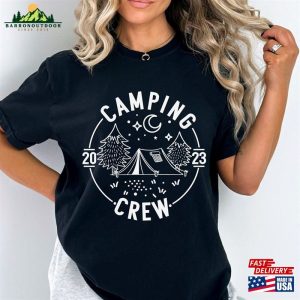 Camping Crew 2023 Comfort Colors Tee Matching Tops Camp Bachelorette Classic Unisex 3