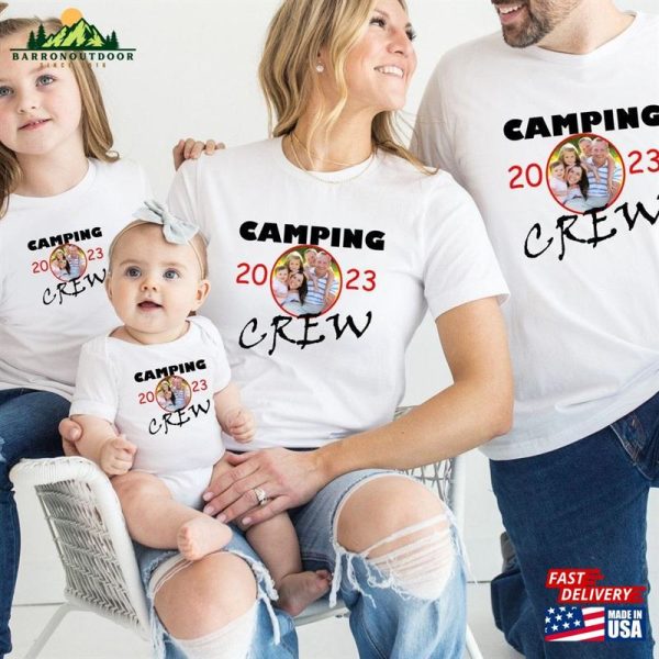 Camping Crew 2023 Custom Shirt With Photo Squad Family Shirts Sweatshirt T-Shirt