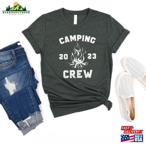 Camping Crew 2023 T-Shirt Matching Campers Tee Love Shirt Classic Unisex