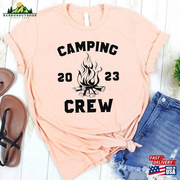 Camping Crew 2023 T-Shirt Matching Campers Tee Love Shirt Classic Unisex