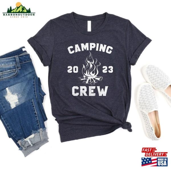 Camping Crew 2023 T-Shirt Matching Campers Tee Love Shirt Classic Unisex