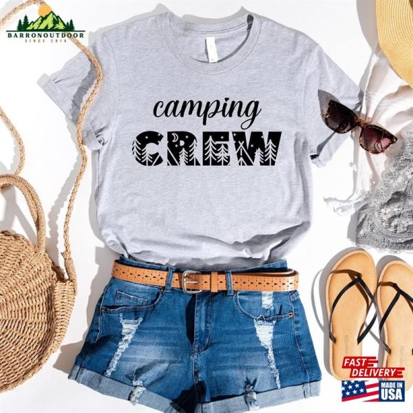 Camping Crew Shirt Family 2023 Outfit Sunset Tshirt T-Shirt Unisex