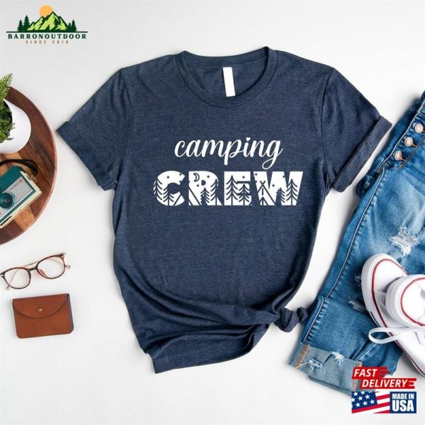 Camping Crew Shirt Family 2023 Outfit Sunset Tshirt T-Shirt Unisex