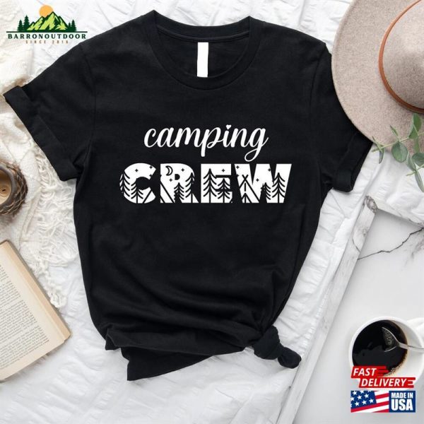 Camping Crew Shirt Family 2023 Outfit Sunset Tshirt T-Shirt Unisex