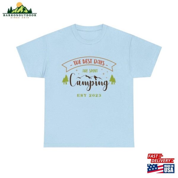 Camping Days Camp Shirt Multiple Colors Unisex Heavy Cotton Tee Classic