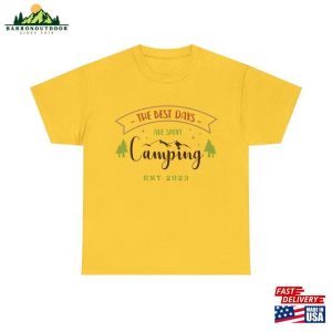 Camping Days Camp Shirt Multiple Colors Unisex Heavy Cotton Tee Classic 3