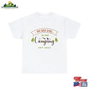 Camping Days Camp Shirt Multiple Colors Unisex Heavy Cotton Tee Classic 4