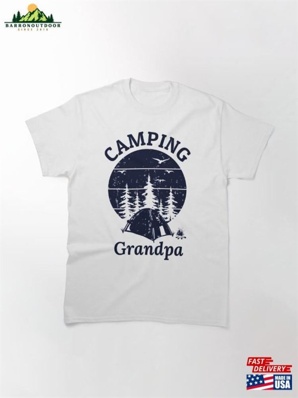 Camping Grandpa Fathers Day Gift Classic T-Shirt Unisex