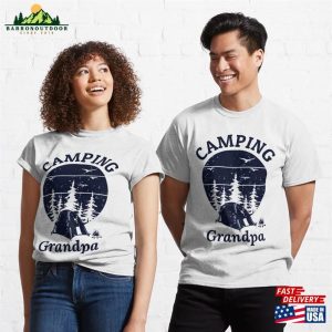 Camping Grandpa Fathers Day Gift Classic T Shirt Unisex 3