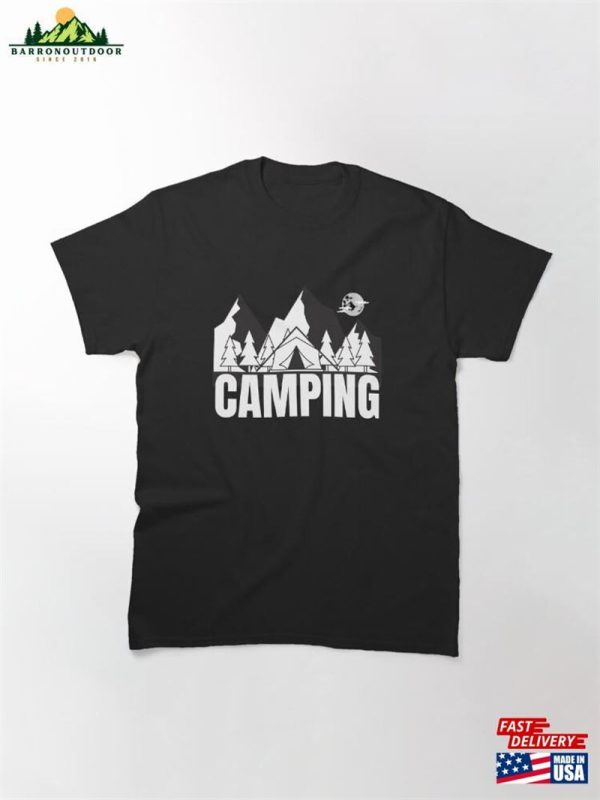 Camping Hill Tent Classic T-Shirt Hoodie