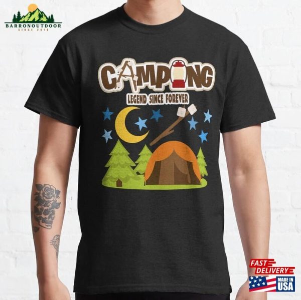 Camping Legend Since Forever Vintage Classic T-Shirt Hoodie Unisex