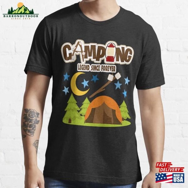 Camping Legend Since Forever Vintage Essential T-Shirt Unisex Hoodie