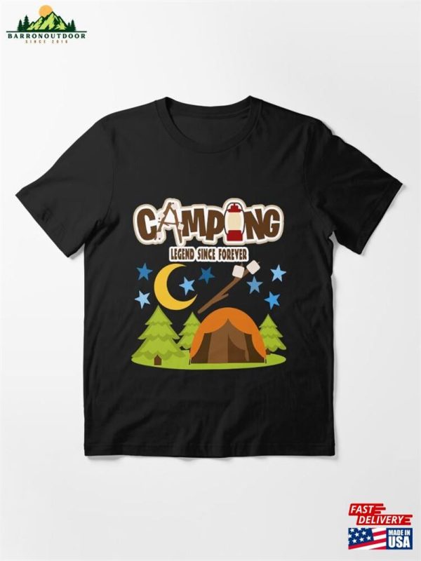 Camping Legend Since Forever Vintage Essential T-Shirt Unisex Hoodie