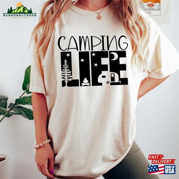 Camping Life Shirt T-Shirt Hiking Gift Sweatshirt