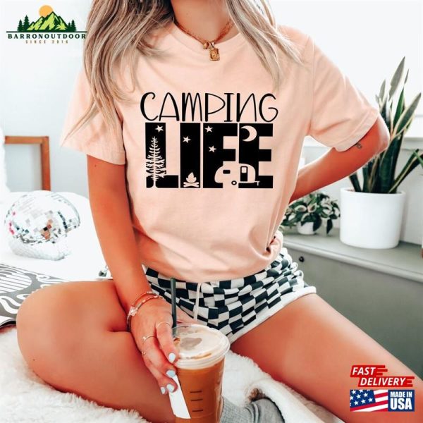 Camping Life Shirt T-Shirt Hiking Gift Sweatshirt