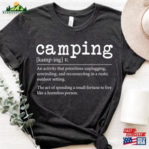 Camping Shirt Camp Lover Gift Definition Classic Hoodie