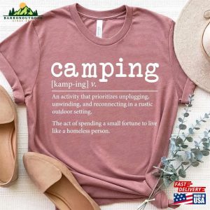 Camping Shirt Camp Lover Gift Definition Classic Hoodie