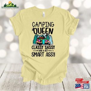 Camping Shirt Queen Flamingos Classic T Shirt 3