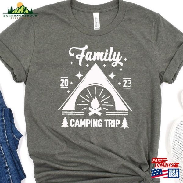 Camping Trip 2023 Shirt Custom Family Camp Classic T-Shirt