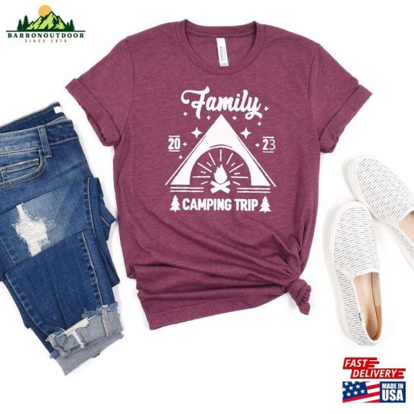 Camping Trip 2023 Shirt Custom Family Camp Classic T-Shirt