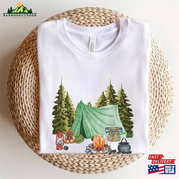 Camping Trip T-Shirt Summer Shirt Outdoors Lover Classic Sweatshirt