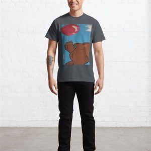 Cartoon Bear With Balloon Classic T Shirt Unisex 3