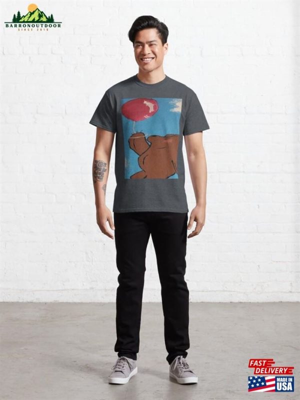 Cartoon Bear With Balloon Classic T-Shirt Unisex