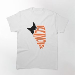 Cat Loves Illinois Classic T-Shirt Hoodie Sweatshirt