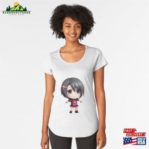 Chibi Drawing Style Character Premium Scoop T-Shirt Classic