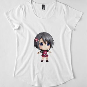 Chibi Drawing Style Character Premium Scoop T Shirt Classic 4