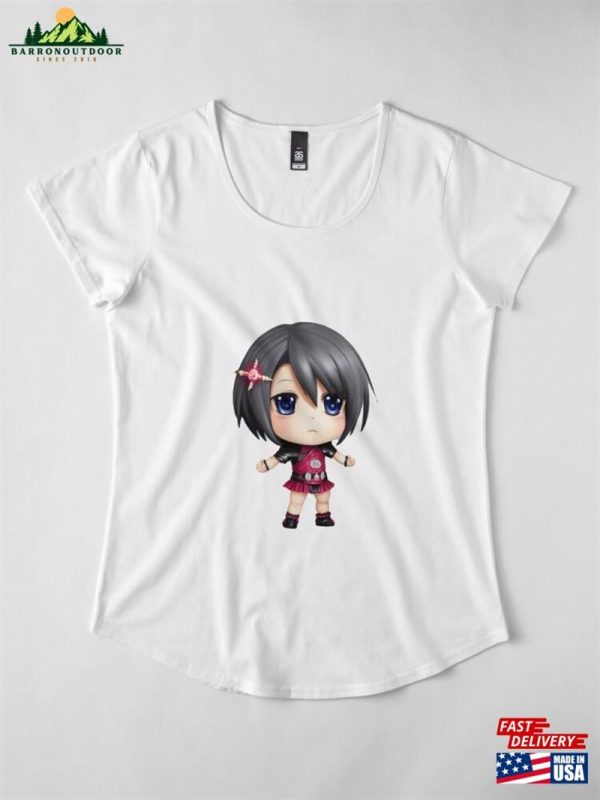 Chibi Drawing Style Character Premium Scoop T-Shirt Classic