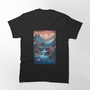 Chinese Landscape Paper Art Classic T-Shirt Sweatshirt