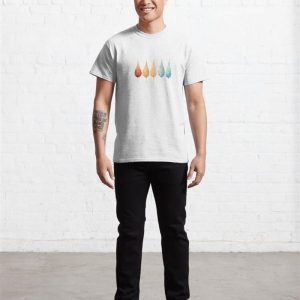 Chromatic Droplets Classic T Shirt Unisex 3