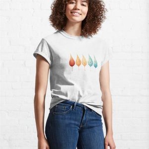 Chromatic Droplets Classic T Shirt Unisex 4