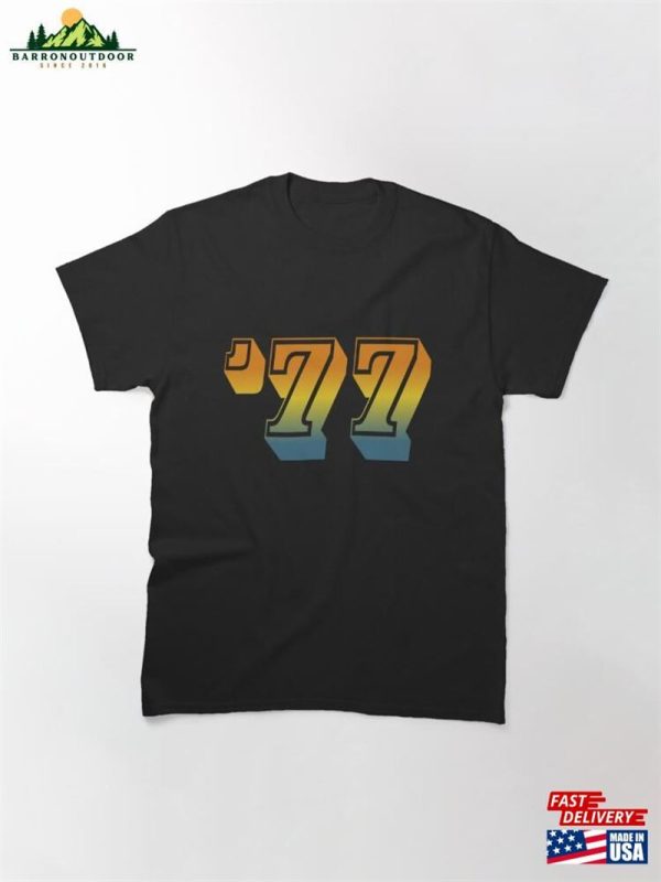 Classic Retro Number 1977 Unisex