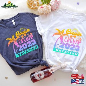 Colorful Cousin Crew 2023 Vacation Shirts Cruise Trip Shirt Women Tank Top Hoodie Classic