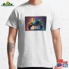 Colorful Graphic Art Ink Splatter Classic T-Shirt Unisex