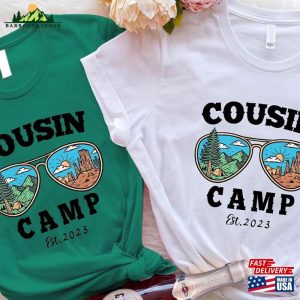 Cousin Camp Est 2023 Shirt Cousins Camping Crew Squad Tee Unisex Hoodie