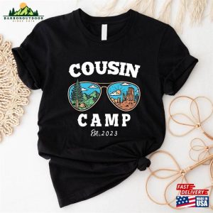 Cousin Camp Est 2023 Shirt Matching Camping Crew T-Shirt Family Reunion Outfits Sweatshirt Hoodie